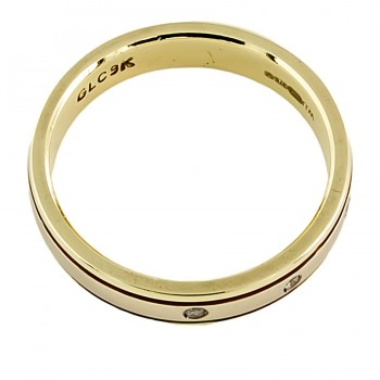 9ct gold Diamond Wedding Ring size M